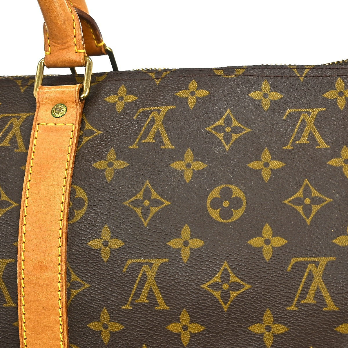 Louis Vuitton Keepall Bag Monogram Canvas Brown Canvas Travel Bag Bag (Pre-Owned)