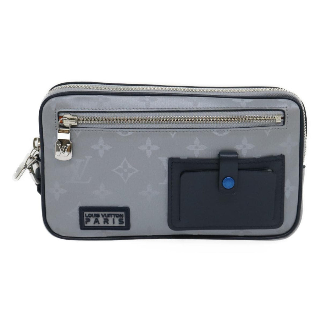 Louis Vuitton Alpha Clutch Limited Edition Monogram Satellite Canvas Silver Nylon Clutche & Pouche Bag (Pre-Owned)