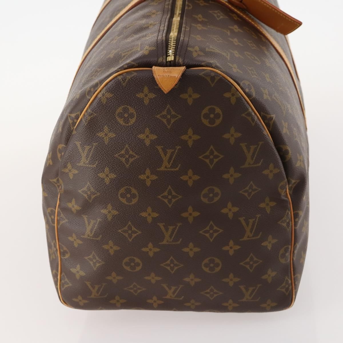 Louis Vuitton Keepall Bag Monogram Canvas Brown Canvas Travel Bag Bag (Pre-Owned)