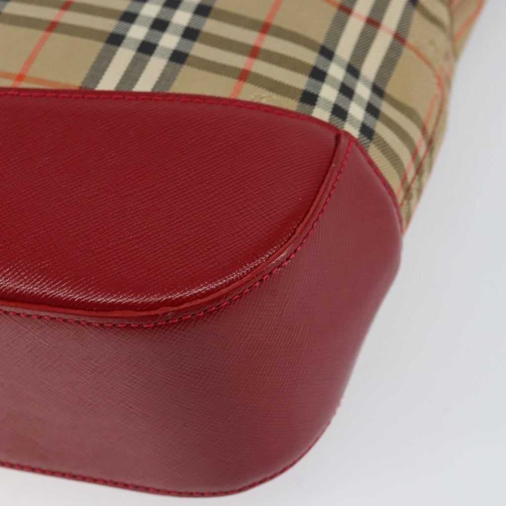 Burberry Nova Check Handbag Nova Check Canvas Beige Canvas Handbag (Pre-Owned)