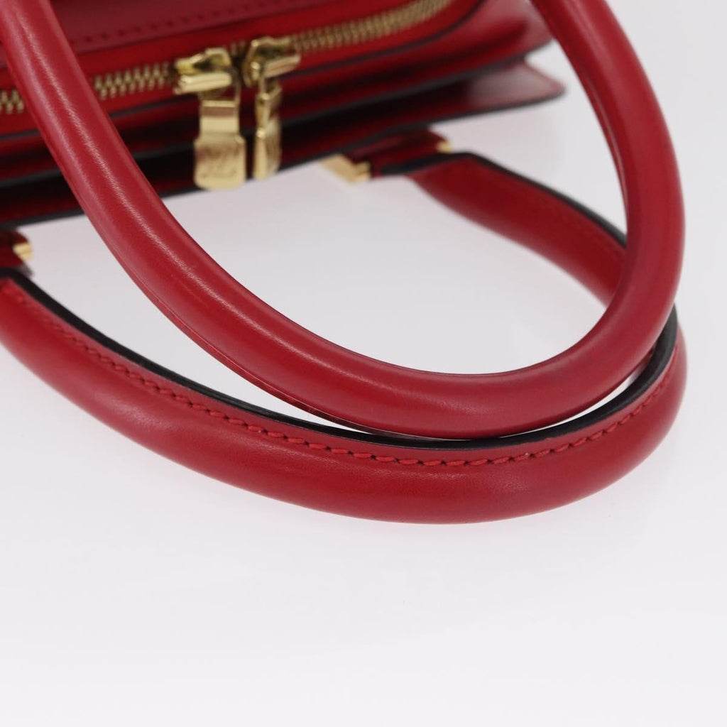 Louis Vuitton Pont Neuf Handbag Epi Leather Red Leather Handbag (Pre-Owned)