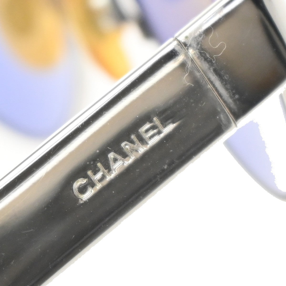 Chanel Chanel Logo Sunglasses Eye Wear Plastic Blue Metal Sunglasse Accessory (Pre-Owned)