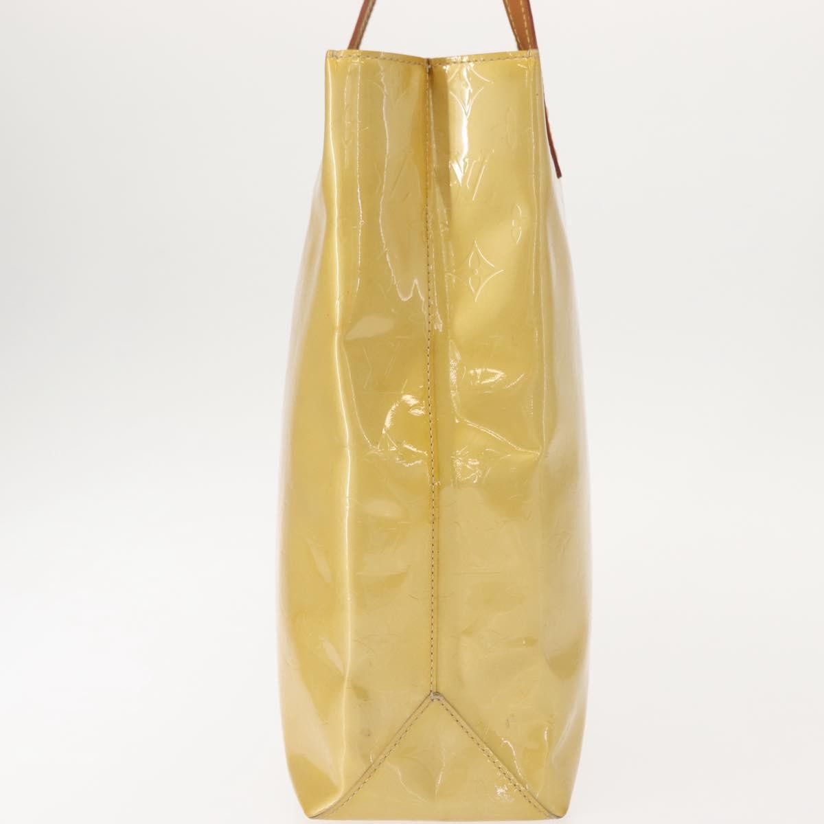 Louis Vuitton Reade Handbag Monogram Vernis Beige Patent_Leather Handbag (Pre-Owned)