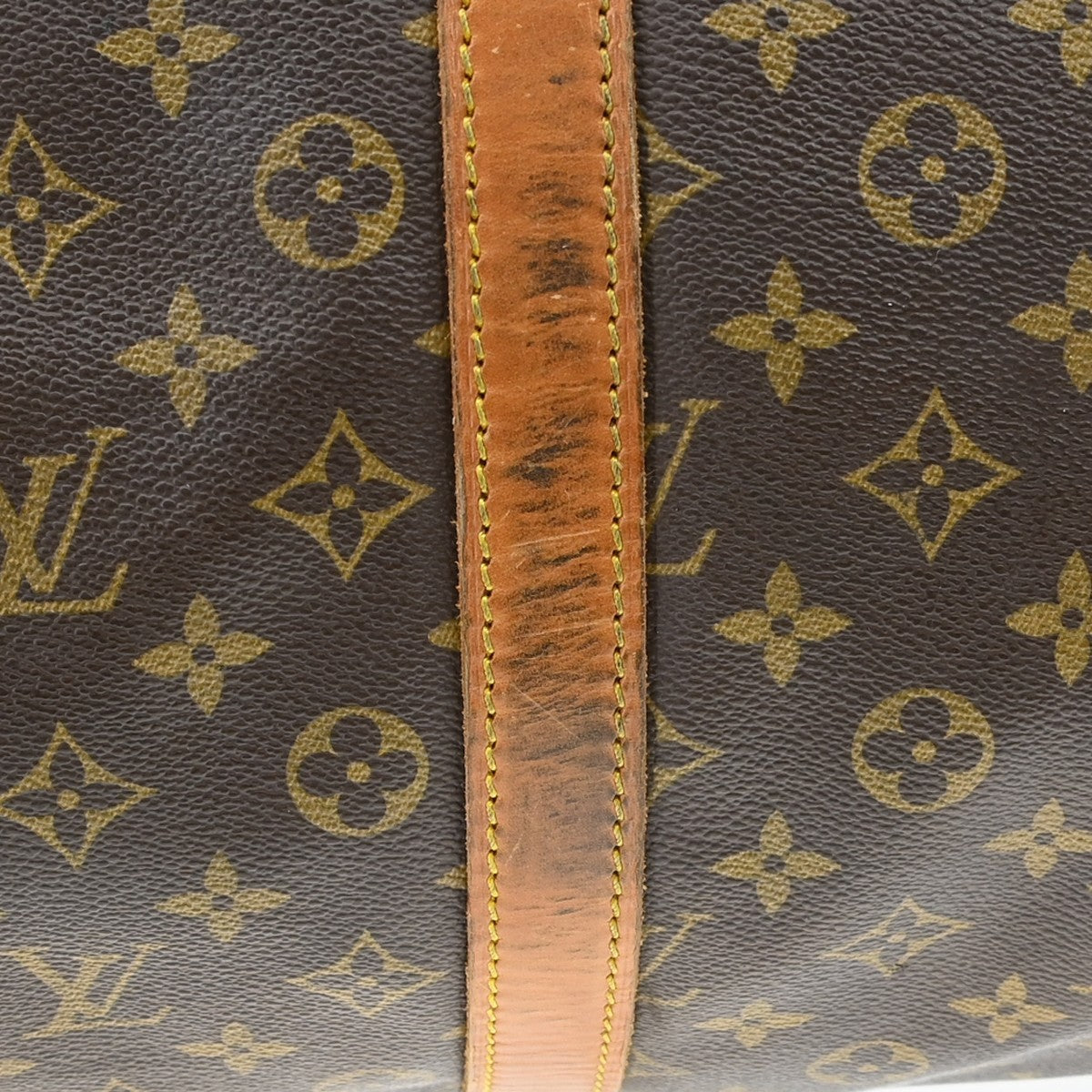 Louis Vuitton Keepall Bag Monogram Canvas Brown Canvas Travel Bag Bag (Pre-Owned)