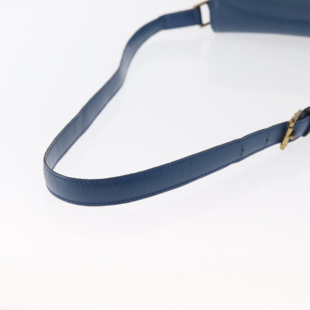 Louis Vuitton Saint Cloud Handbag Epi Leather Blue Leather Shoulder Bag Bag (Pre-Owned)