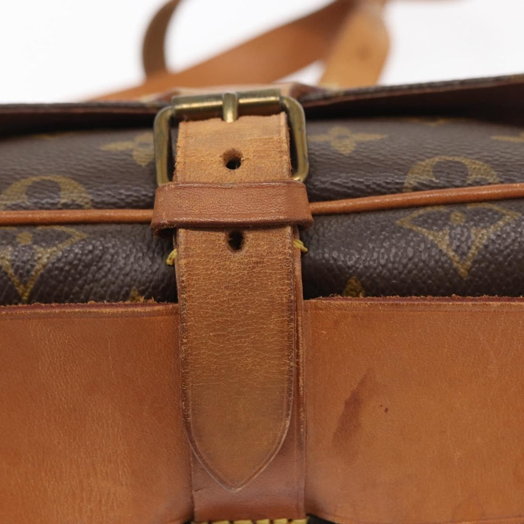 Louis Vuitton Cartouchiere Handbag Monogram Canvas Brown Canvas Shoulder Bag Bag (Pre-Owned)