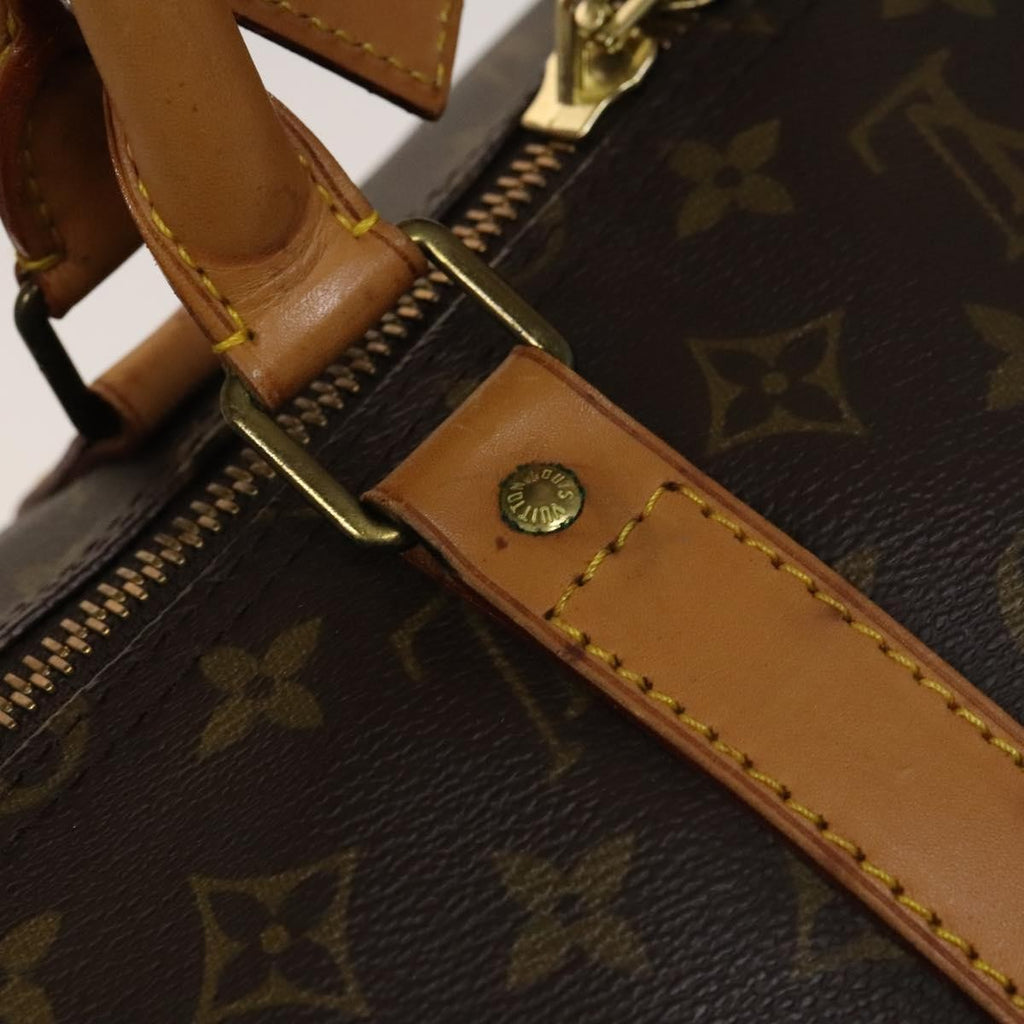 Louis Vuitton Keepall Bag Monogram Canvas Brown Canvas Travel Bag Bag (Pre-Owned)