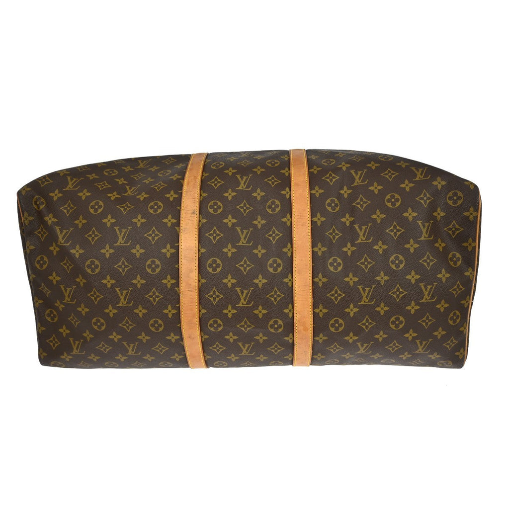 Louis Vuitton Keepall Bag Monogram Canvas Brown Canvas Travel Bag Bag (Pre-Owned)