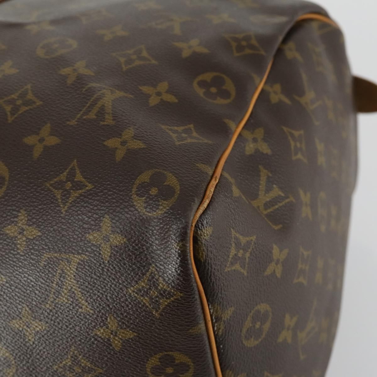 Louis Vuitton Keepall Bag Monogram Canvas Brown Canvas Travel Bag Bag (Pre-Owned)