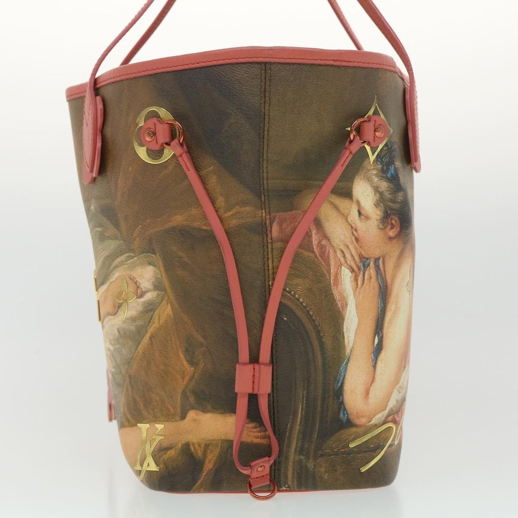 Louis Vuitton Neverfull Nm Tote Limited Edition Jeff Koons Titian Print Canvas Multicolour Canvas Tote Bag Bag (Pre-Owned)