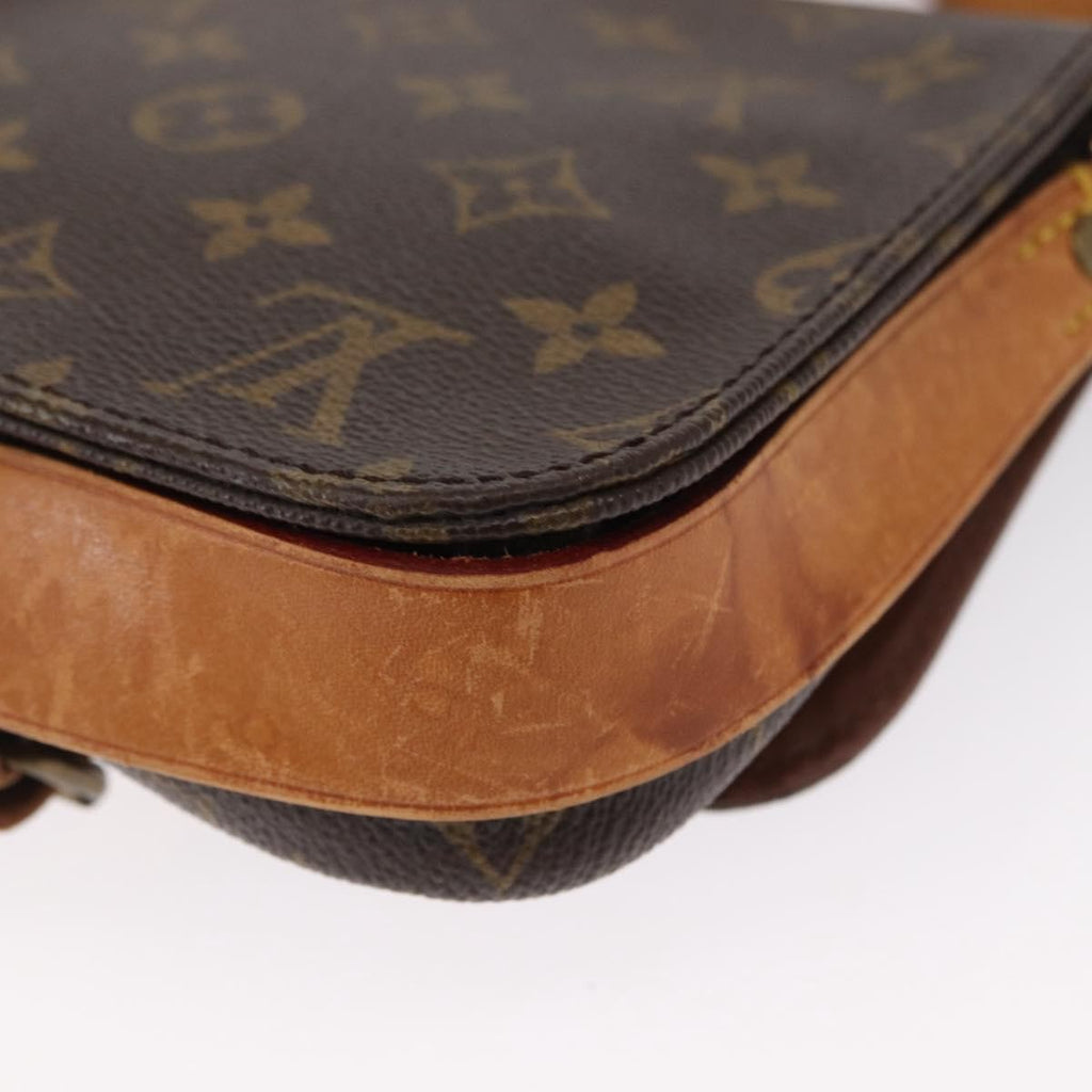 Louis Vuitton Cartouchiere Handbag Monogram Canvas Brown Canvas Shoulder Bag Bag (Pre-Owned)