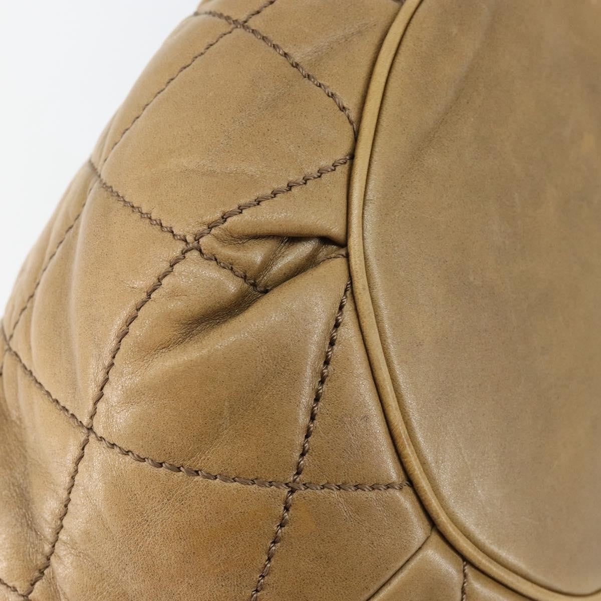 Chanel Cloudy Bundle Hobo Quilted Lambskin Brown Leather Bag (Pre-Owned)