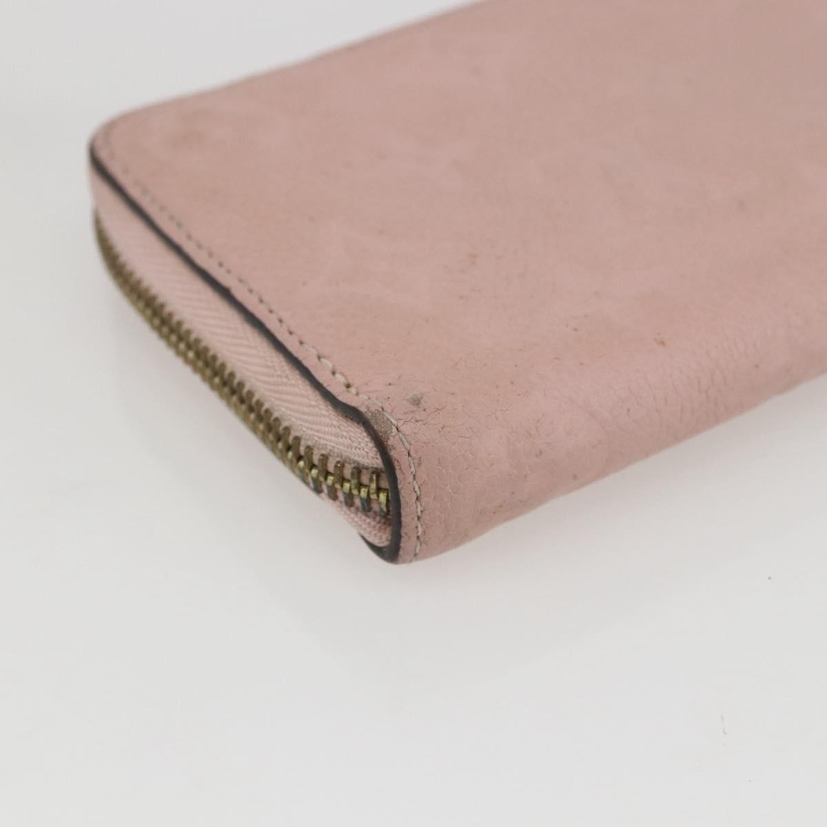 Louis Vuitton Clemence Wallet Monogram Empreinte Leather Pink Leather Wallets Accessory (Pre-Owned)