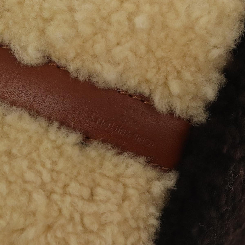 Louis Vuitton Speedy Bandouliere Bag Monogram Giant Teddy Fleece Brown Fur Shoulder Bag Bag (Pre-Owned)