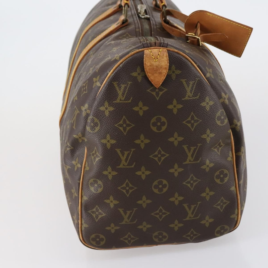 Louis Vuitton Keepall Bag Monogram Canvas Brown Canvas Travel Bag Bag (Pre-Owned)
