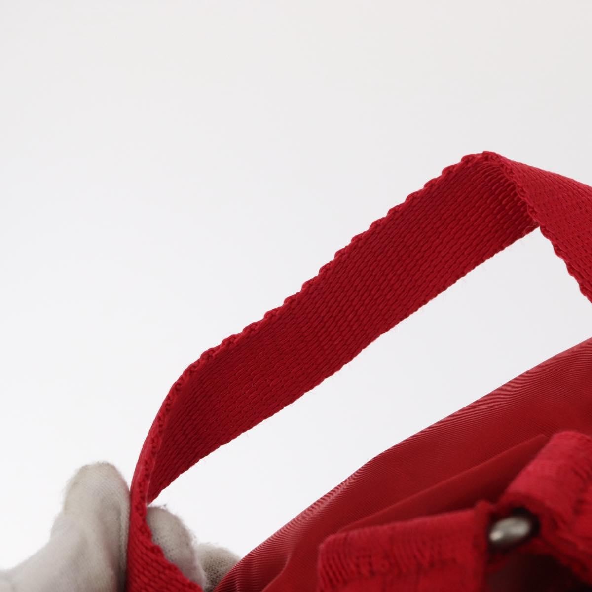 Prada Double Front Pocket Backpack Tessuto Red Nylon Backpack Bag (Pre-Owned)