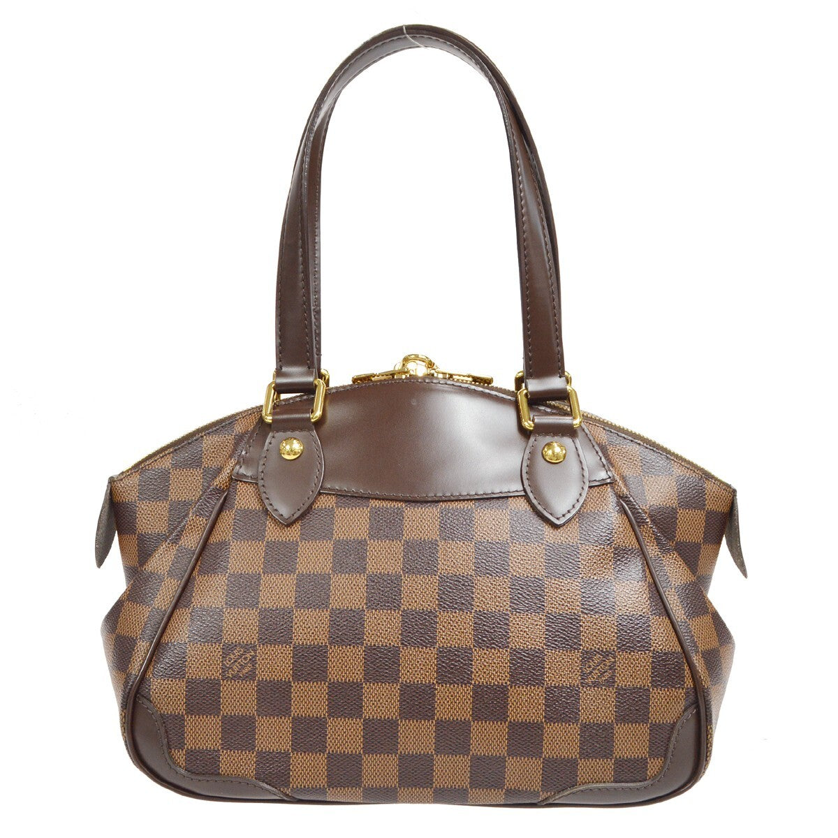 Louis Vuitton Verona Handbag Damier Brown Canvas Shoulder Bag Bag (Pre-Owned)