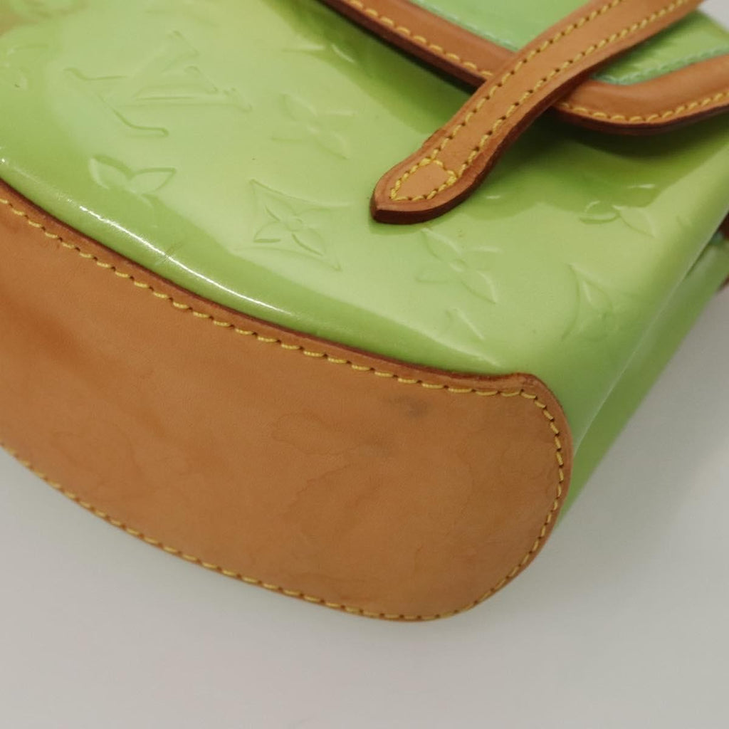 Louis Vuitton Biscayne Bay Handbag Monogram Vernis Green Patent_Leather Shoulder Bag Bag (Pre-Owned)