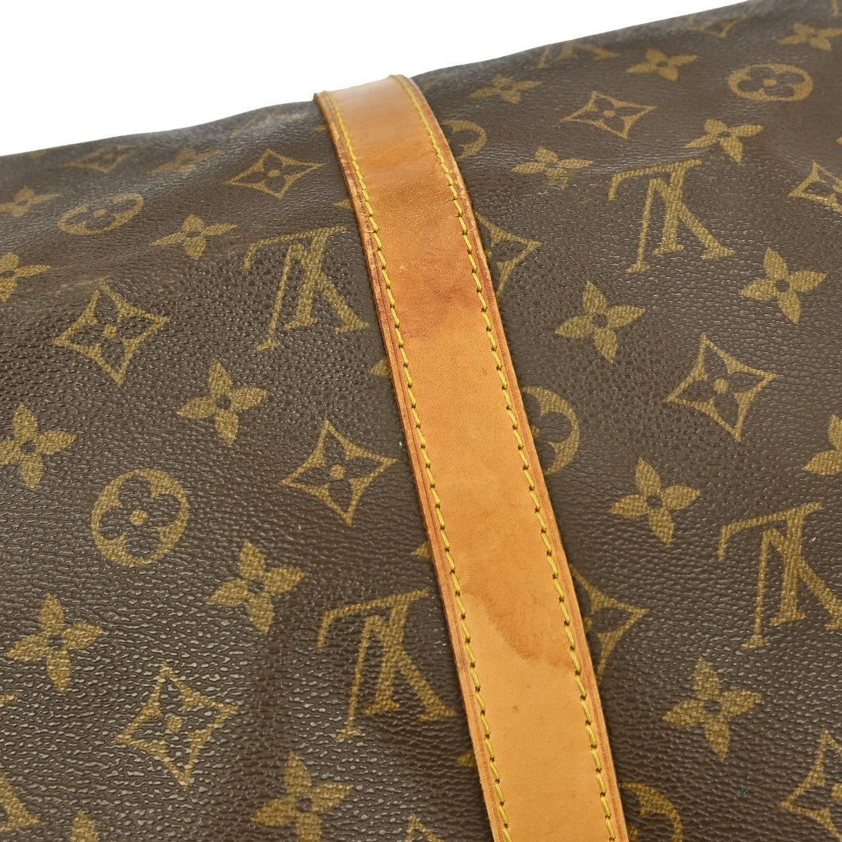 Louis Vuitton Keepall Bag Monogram Canvas Brown Canvas Travel Bag Bag (Pre-Owned)