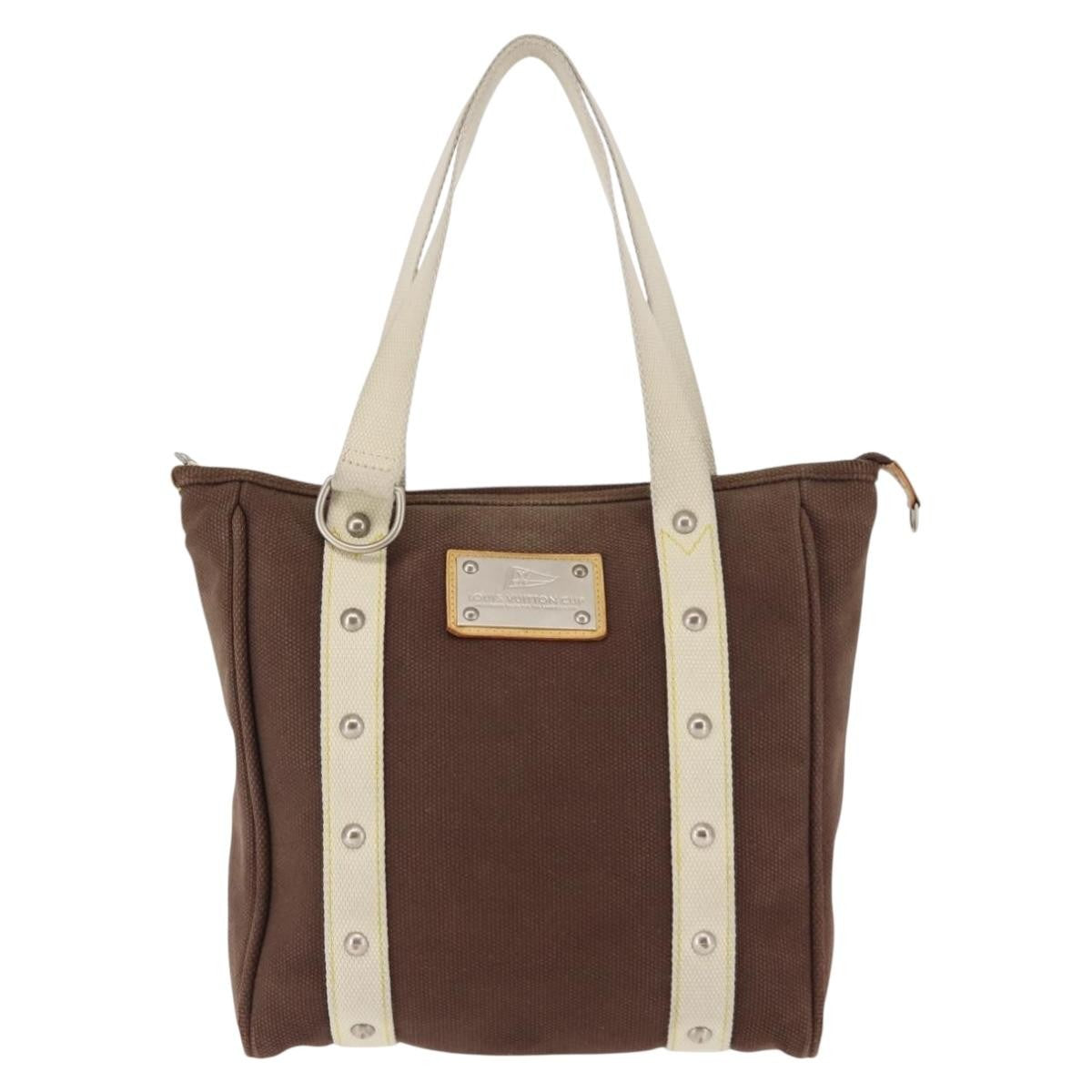 Louis Vuitton Antigua Tote Canvas Brown Canvas Tote Bag Bag (Pre-Owned)