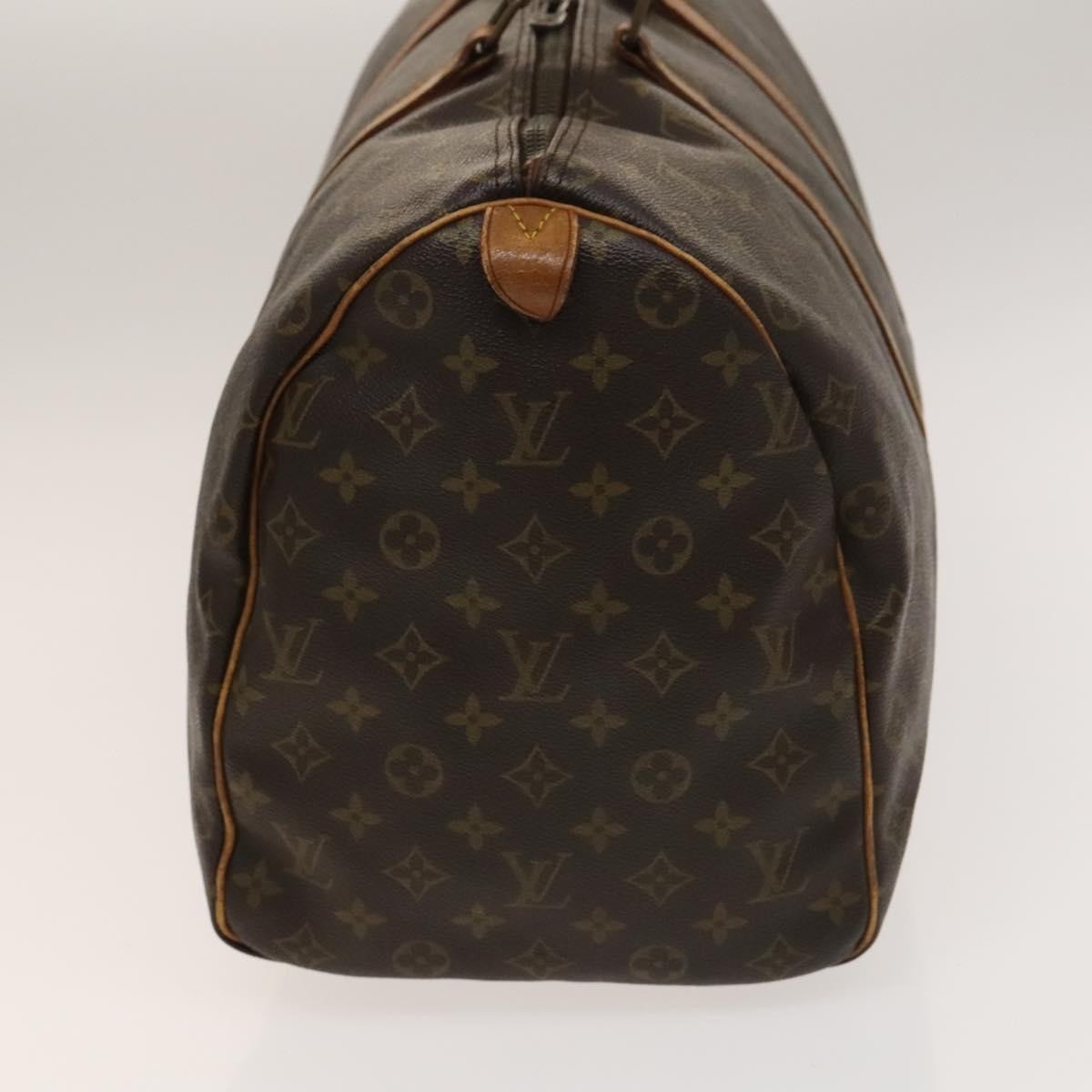 Louis Vuitton Keepall Bag Monogram Canvas Brown Canvas Travel Bag Bag (Pre-Owned)