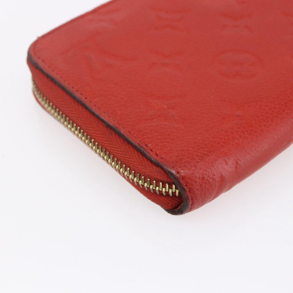 Louis Vuitton Portefeuille Zippy Monogramme Empreinte Monogramme Empreinte Red Leather Wallets Accessory (Pre-Owned)