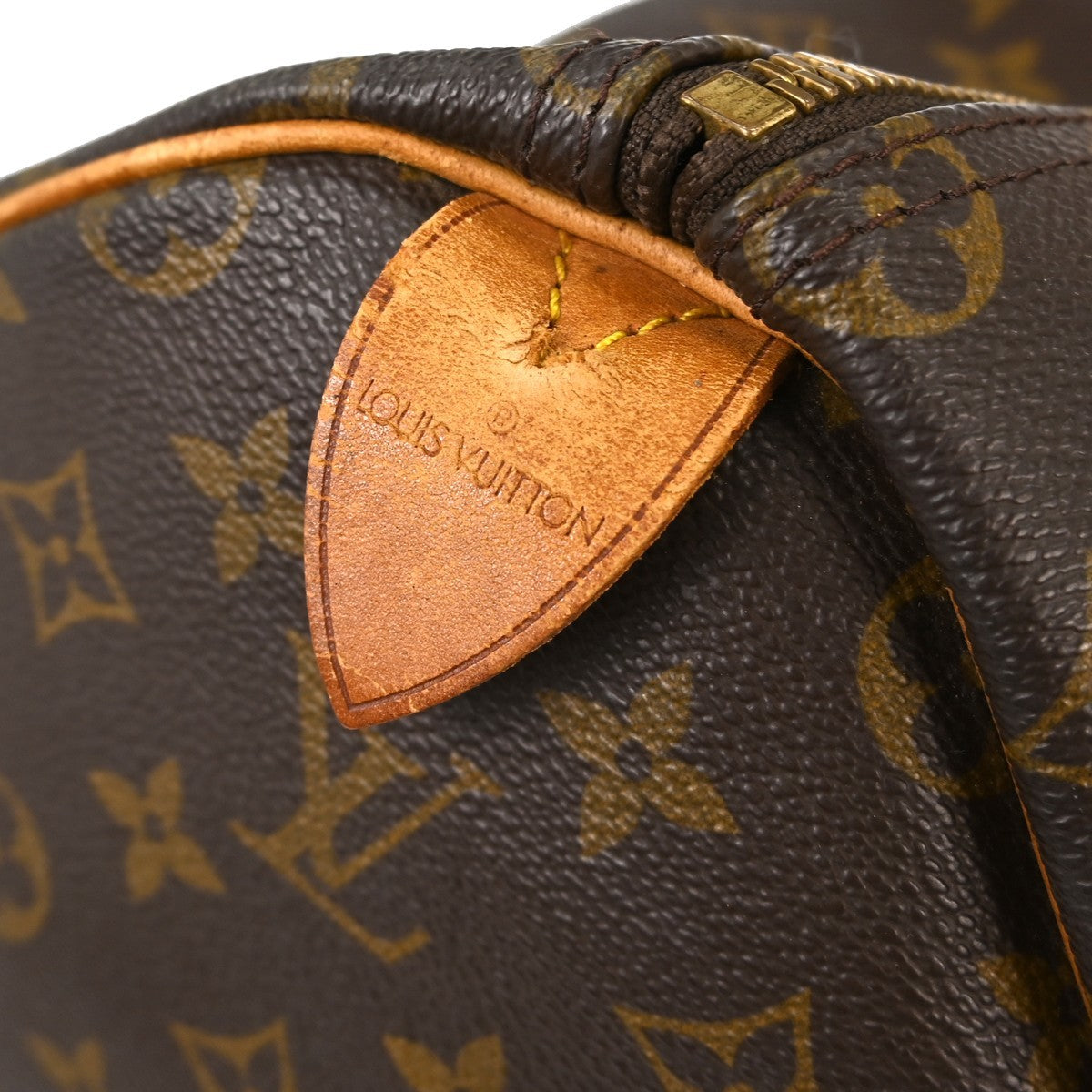 Louis Vuitton Keepall Bag Monogram Canvas Brown Canvas Travel Bag Bag (Pre-Owned)