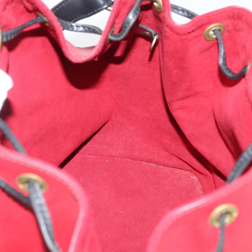 Louis Vuitton Bicolor Petit Noe Handbag Epi Leather Red Leather Shoulder Bag Bag (Pre-Owned)