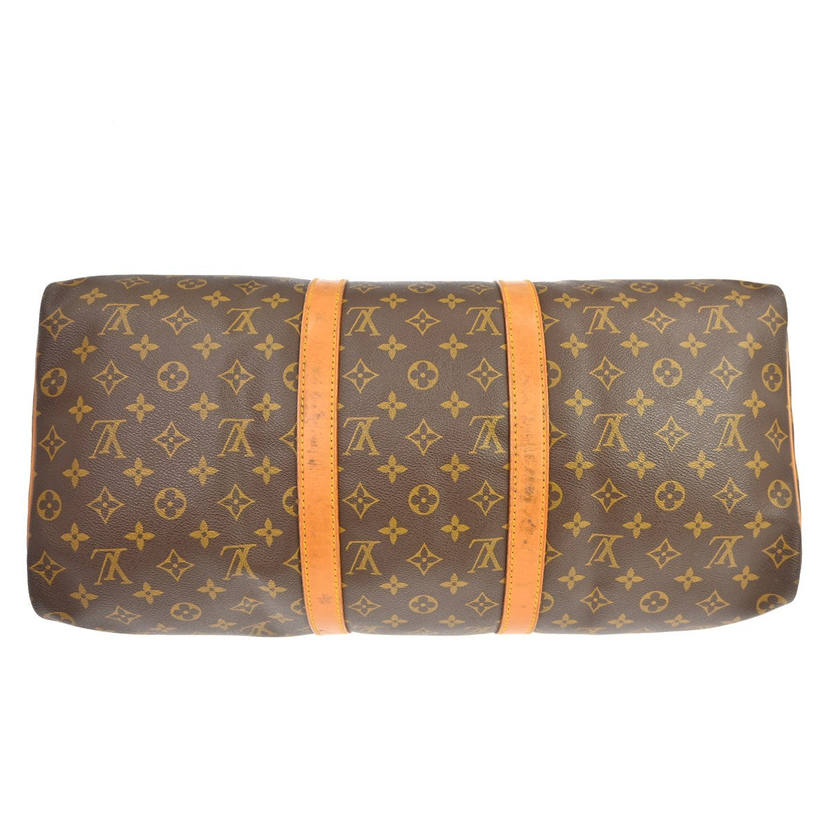 Louis Vuitton Keepall Bag Monogram Canvas Brown Canvas Travel Bag Bag (Pre-Owned)