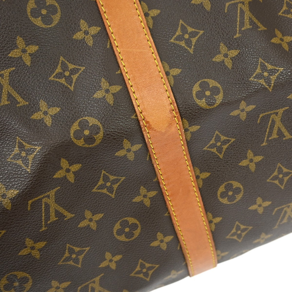Louis Vuitton Keepall Bag Monogram Canvas Brown Canvas Travel Bag Bag (Pre-Owned)