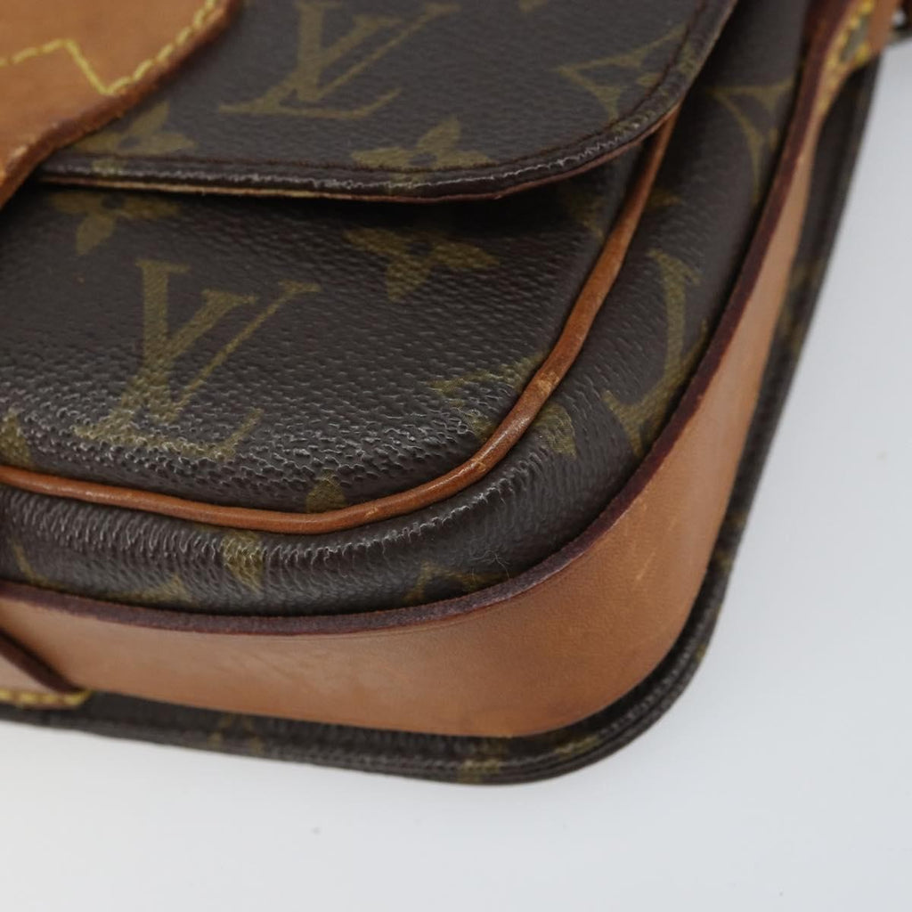 Louis Vuitton Cartouchiere Handbag Monogram Canvas Brown Canvas Shoulder Bag Bag (Pre-Owned)