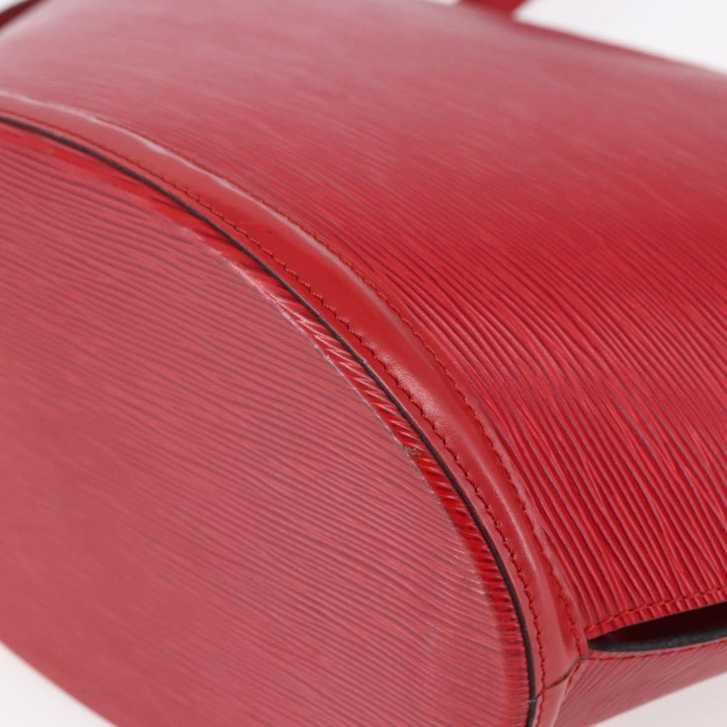 Louis Vuitton Saint Jacques Handbag Epi Leather Red Leather Shoulder Bag Bag (Pre-Owned)