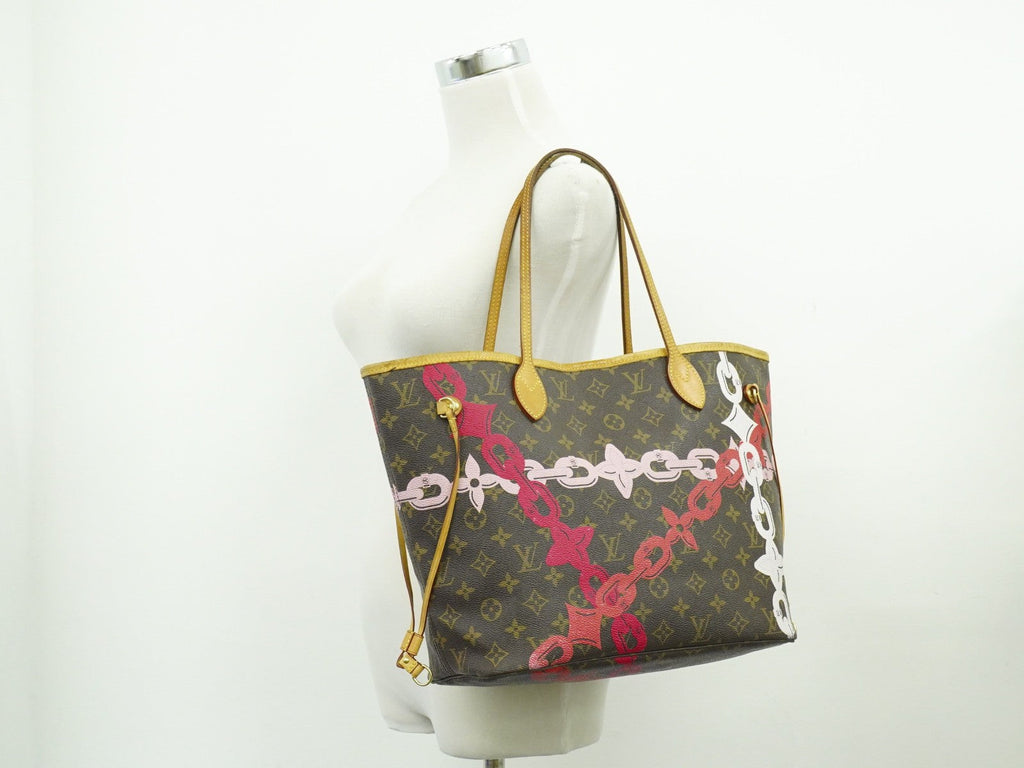 Louis Vuitton Neverfull Nm Tote Limited Edition Bay Monogram Canvas Brown Canvas Tote Bag Bag (Pre-Owned)