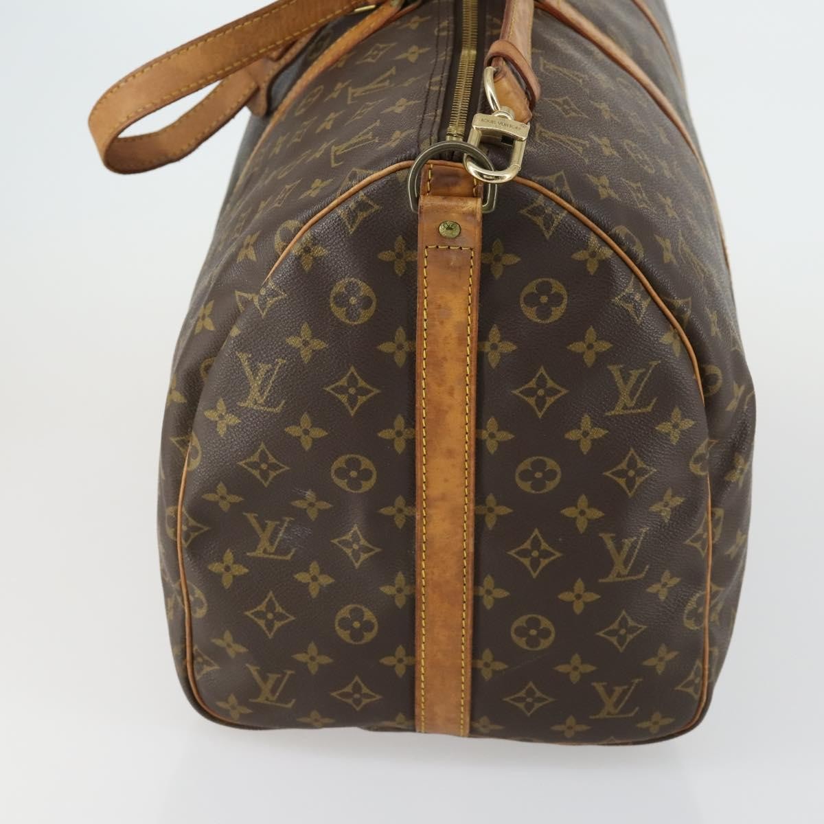 Louis Vuitton Keepall Bandouliere Bag Monogram Canvas Brown Canvas Travel Bag Bag (Pre-Owned)