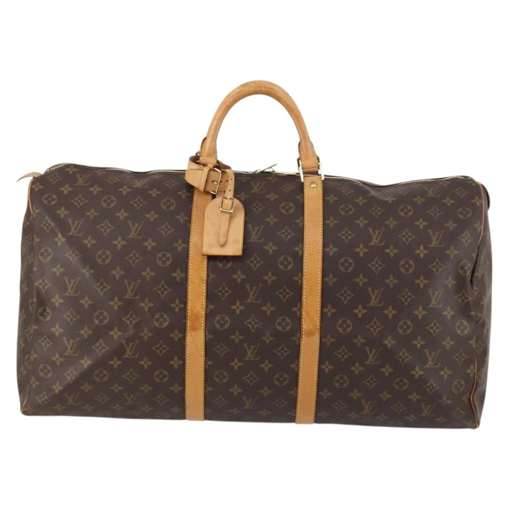 Louis Vuitton Keepall Bag Monogram Canvas Brown Canvas Travel Bag Bag (Pre-Owned)