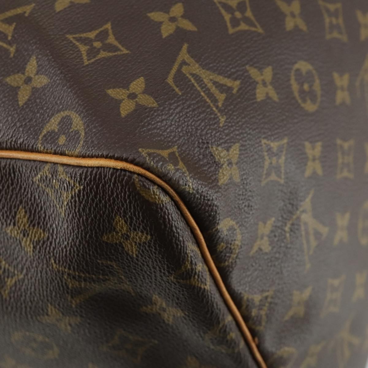 Louis Vuitton Keepall Bag Monogram Canvas Brown Canvas Travel Bag Bag (Pre-Owned)