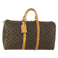 Louis Vuitton Keepall Bag Monogram Canvas Brown Canvas Travel Bag Bag (Pre-Owned)