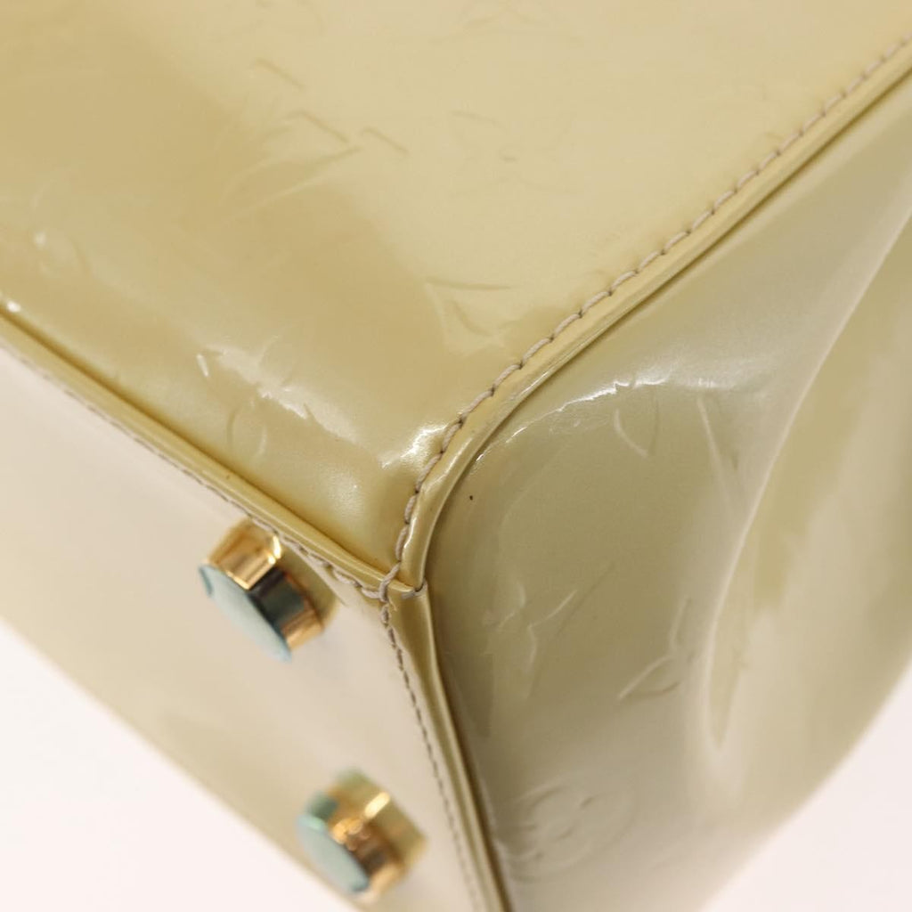 Louis Vuitton Brea Handbag Monogram Vernis Beige Patent_Leather Bag (Pre-Owned)