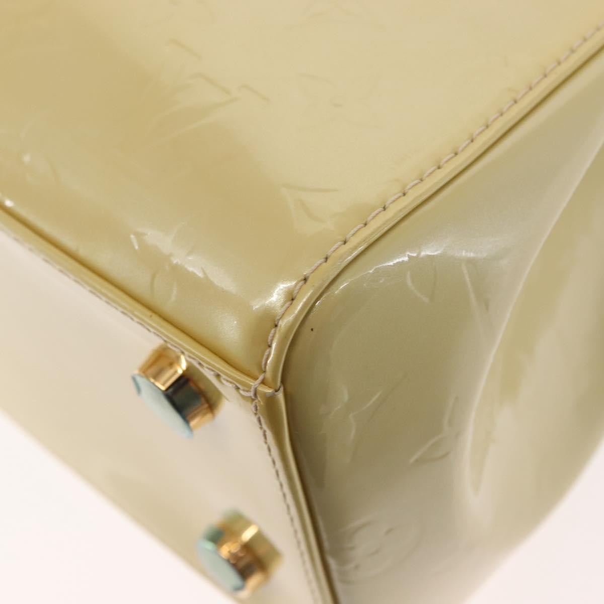 Louis Vuitton Brea Handbag Monogram Vernis Beige Patent_Leather Bag (Pre-Owned)