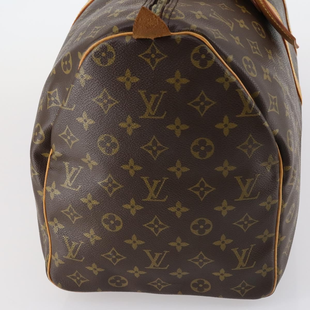 Louis Vuitton Keepall Bag Monogram Canvas Brown Canvas Bag (Pre-Owned)