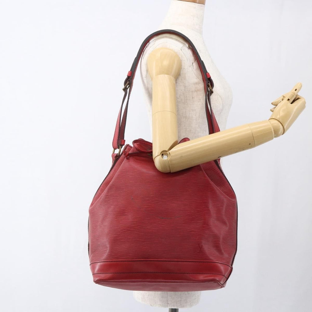 Louis Vuitton Petit Noe Nm Handbag Epi Leather Red Leather Shoulder Bag Bag (Pre-Owned)