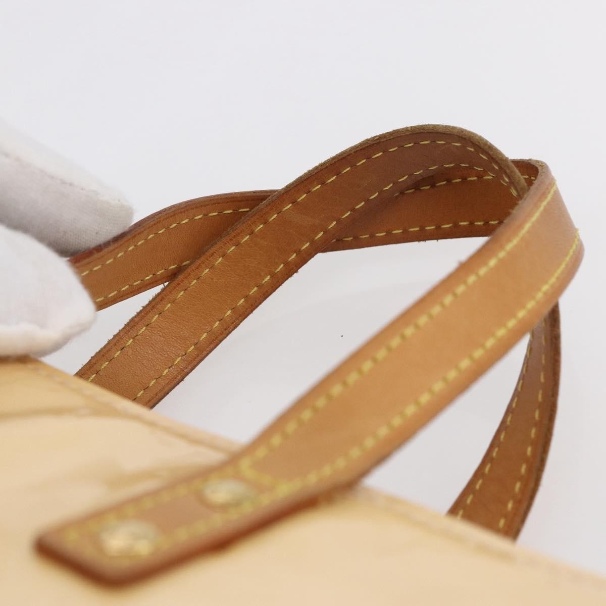 Louis Vuitton Reade Handbag Monogram Vernis Beige Patent_Leather Handbag (Pre-Owned)