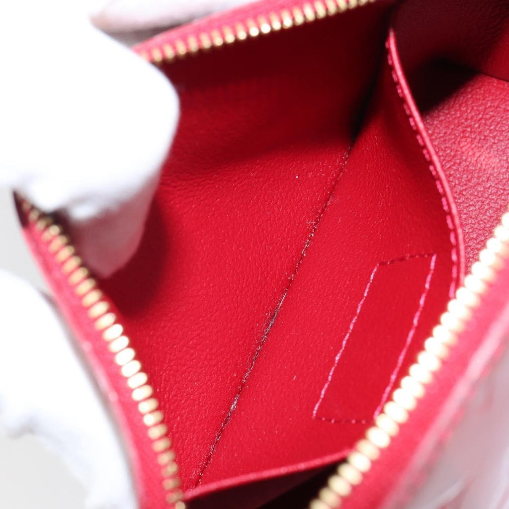 Louis Vuitton Cosmetic Pouch Limited Edition Monogram Vernis Rayures Red Patent_Leather Bag (Pre-Owned)