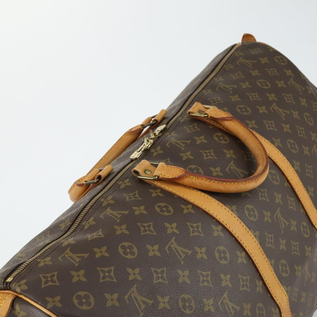 Louis Vuitton Keepall Bag Monogram Canvas Brown Canvas Travel Bag Bag (Pre-Owned)