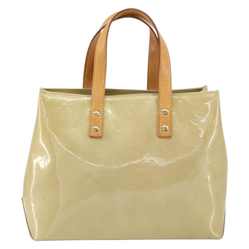 Louis Vuitton Reade Handbag Monogram Vernis Beige Patent_Leather Handbag (Pre-Owned)