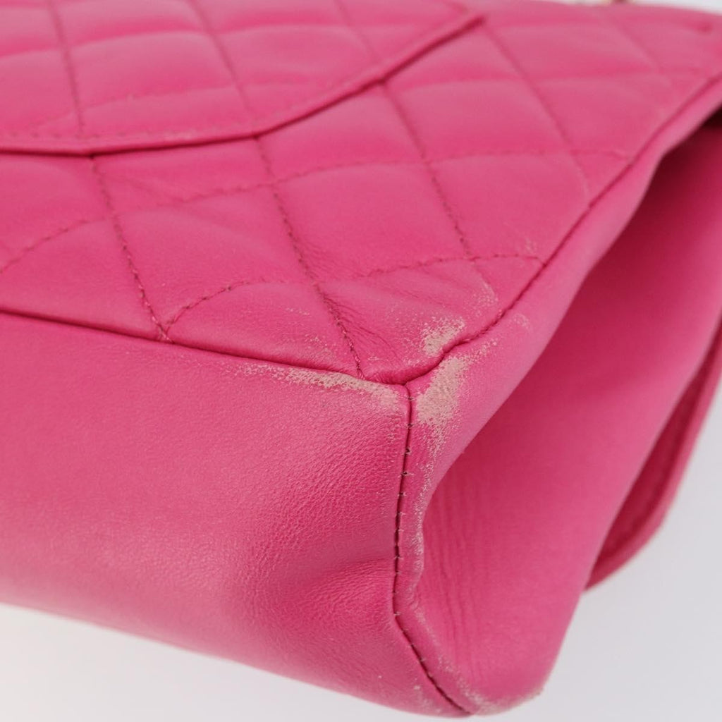 Chanel Mademoiselle Chic Flap Bag Quilted Lambskin Pink Leather Shoulder Bag Bag (Pre-Owned)