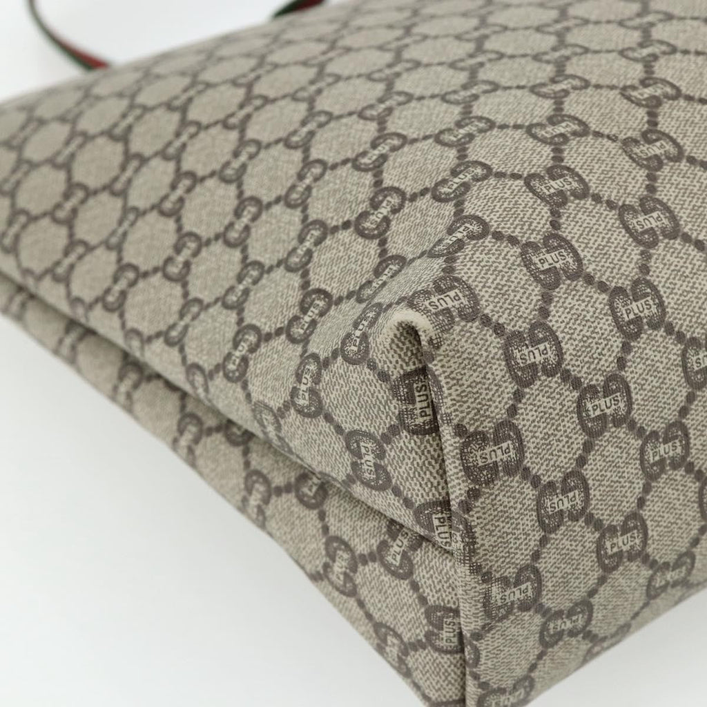 Gucci Gg Supreme Tote Bag Canvas Beige Canvas Tote Bag Bag (Pre-Owned)