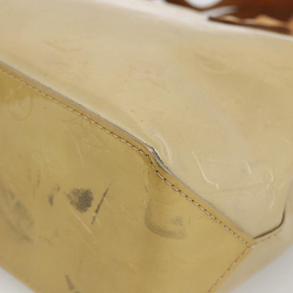 Louis Vuitton Reade Handbag Monogram Vernis Beige Patent_Leather Handbag (Pre-Owned)