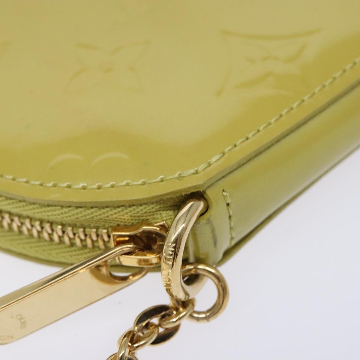 Louis Vuitton Boite Chapeau Coin Purse Monogram Vernis Beige Patent_Leather Wallets Accessory (Pre-Owned)