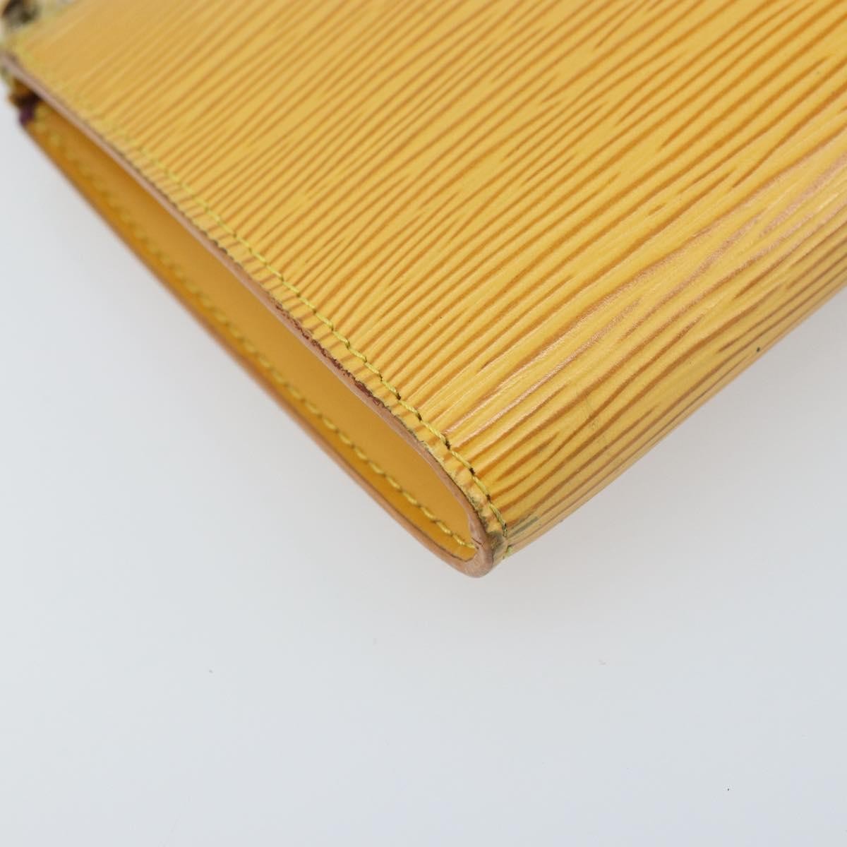 Louis Vuitton Pochette Accessoires Epi Leather Yellow Leather Clutche & Pouche Bag (Pre-Owned)